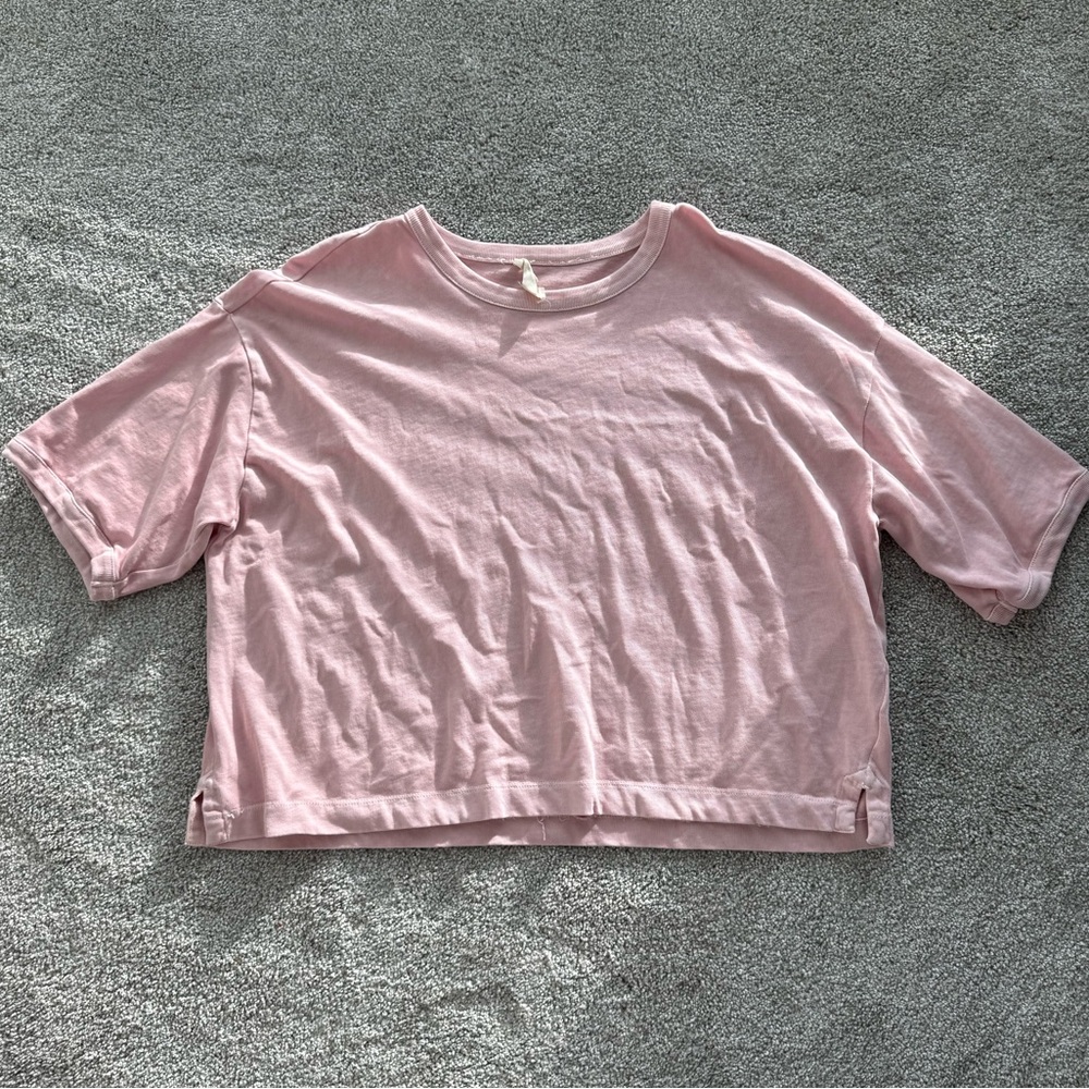 Madewell Cropped Tshirt, Pink